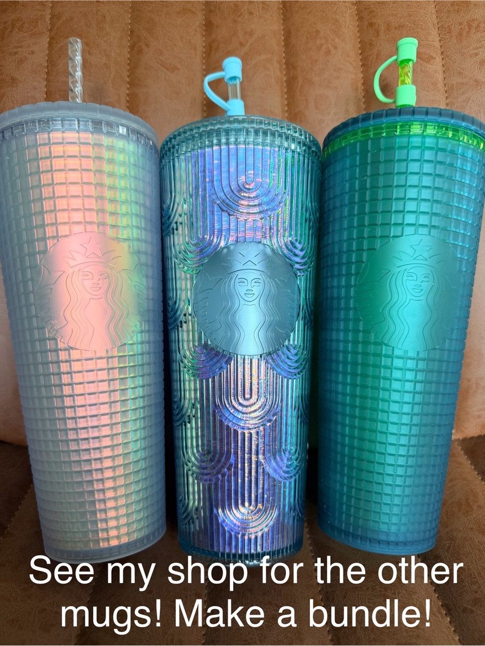 Starbucks Mountain Dew Green (Soft Touch Grid) 24 oz Venti Tumbler- Winter ‘22 - Picture 6 of 6
